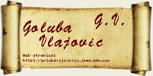 Goluba Vlajović vizit kartica